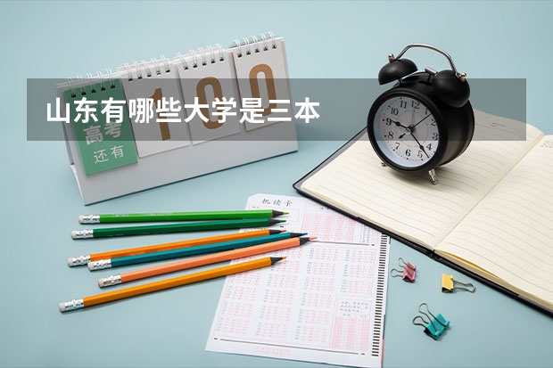 山东有哪些大学是三本