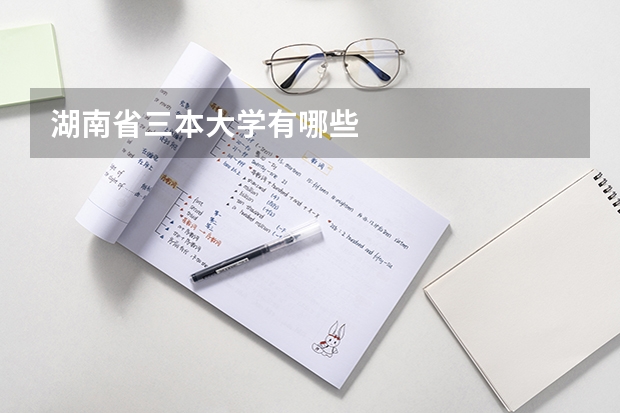 湖南省三本大学有哪些