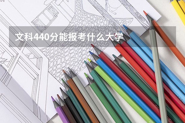 文科440分能报考什么大学