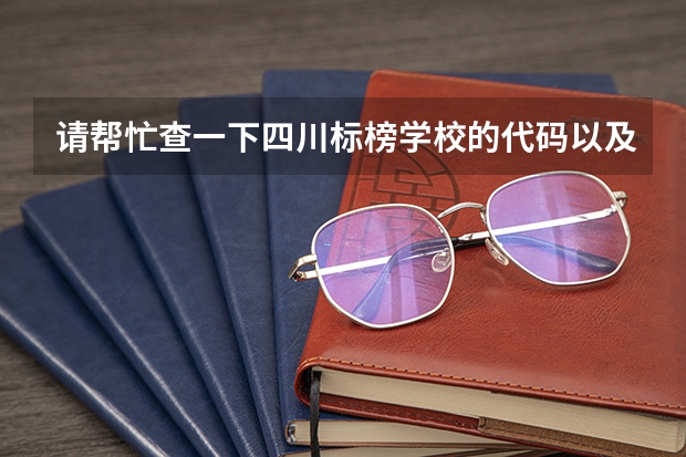 请帮忙查一下四川标榜学校的代码以及各个专业的代码 求07.08年广东3A院校的补录名单