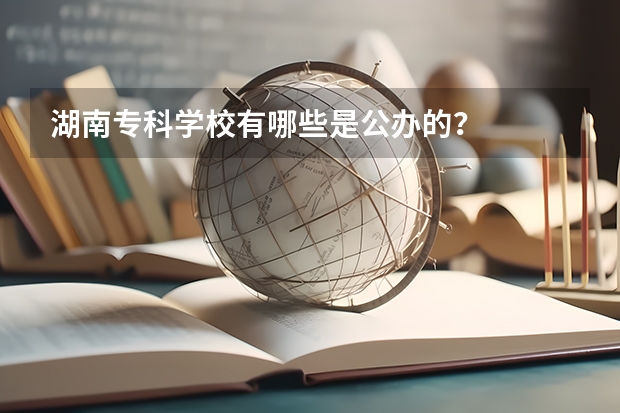 湖南专科学校有哪些是公办的？