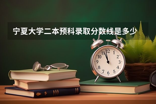 宁夏大学二本预科录取分数线是多少