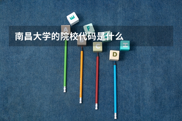 南昌大学的院校代码是什么