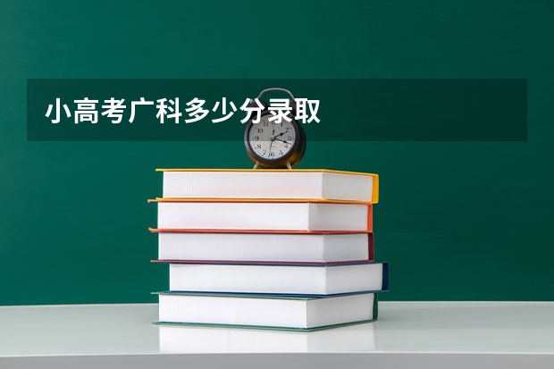 小高考广科多少分录取