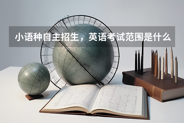 小语种自主招生，英语考试范围是什么啊