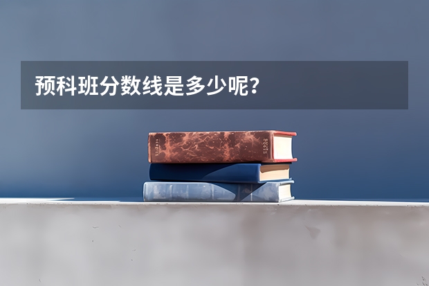 预科班分数线是多少呢？